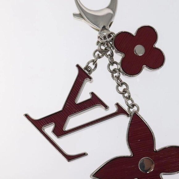 LOUIS VUITTON Epi Bijusac Fleur Deux Charm metal Red - Picture 4 of 8